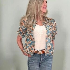 Cabi printed cherish top